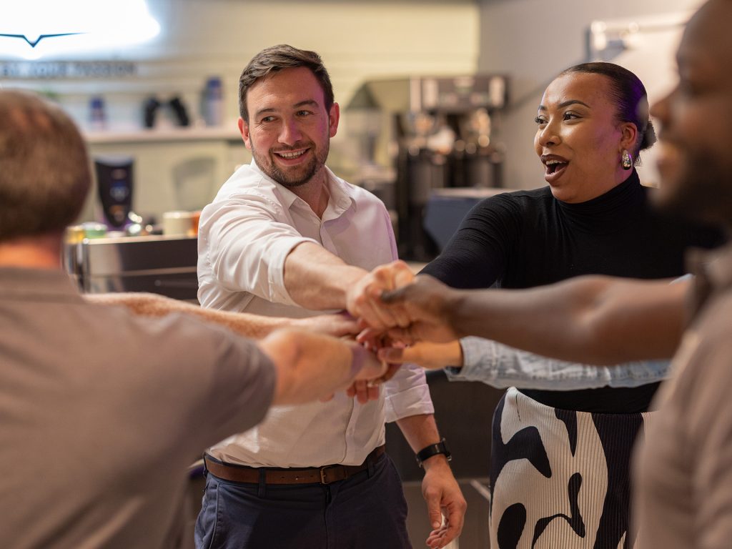 Caffeine Showroom team training