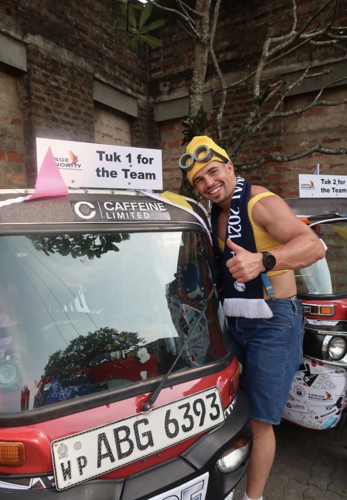 Joe and his Tuk Tuk in Sri Lanka